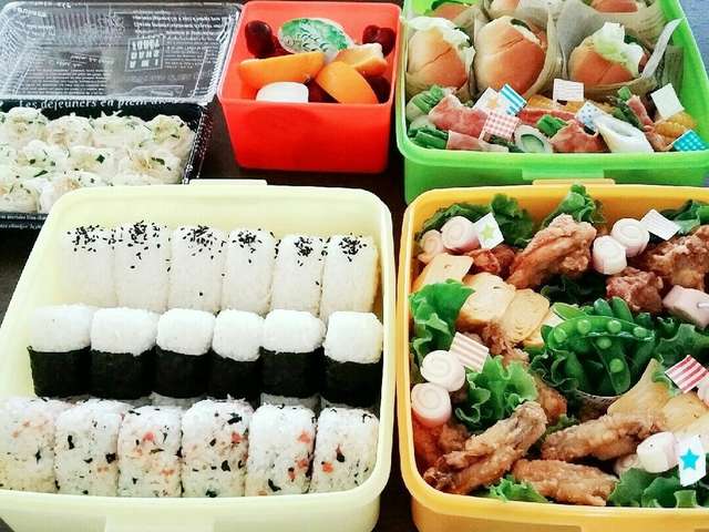 小学校運動会お弁当(´ч`)و今年は素麺